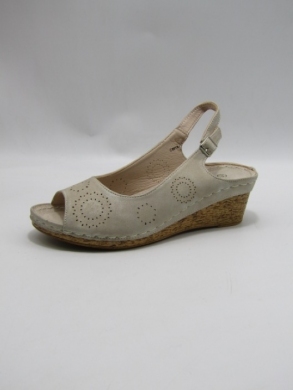 Sandały damskie na koturnie (36-41) C9919-5 BEIGE