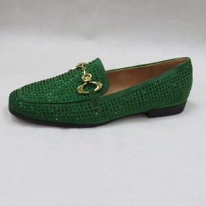 Mokasyny damskie na płaskim (36-41) 3670 GREEN