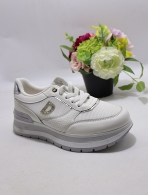 Buty sportowe damskie na płaskim (36-41) J-168 WHITE