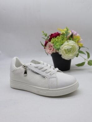 Buty sportowe damskie na płaskim (36-41) 5801-8 WHITE