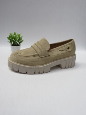 Mokasyny damskie na koturnie (36-41) UK132 BEIGE