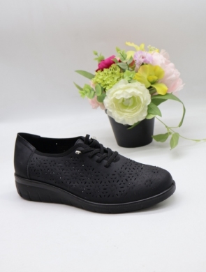 Półbuty damskie na płaskim (36-41) C951 BLACK