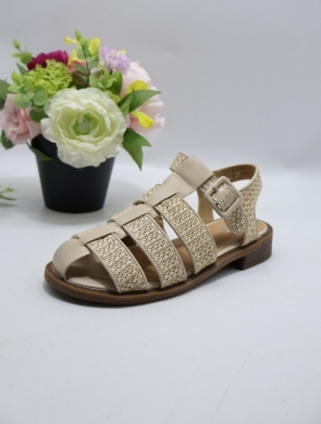 Sandały damskie na płaskim (36-41) 77-621 BEIGE