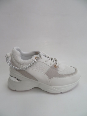 Buty sportowe damskie na płaskim (36-41) 2645 WHITE