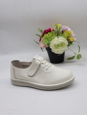 Półbuty damskie na płaskim (36-41) 60677-3 WHITE
