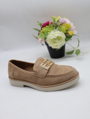Mokasyny damskie na płaskim (36-41) 7585-3 KHAKI