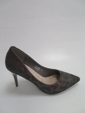 Czółenka damskie na szpilce (36-41) LE-329 PEWTER