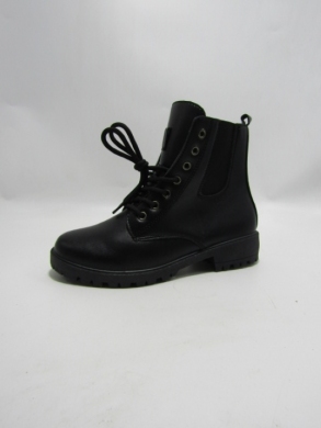 Botki damskie ocieplane na płaskim (36-41) XCHE-29 BLACK