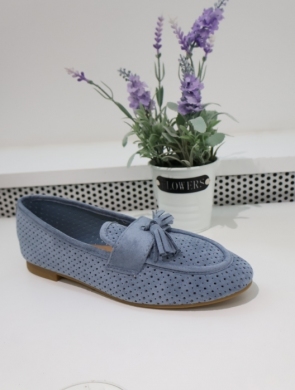 Mokasyny damskie na płaskim (36-41) 1508 BLUE