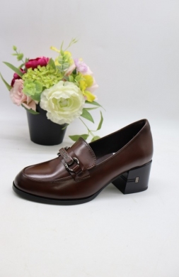 Mokasyny damskie na koturnie (36-41) YCC-162 BROWN