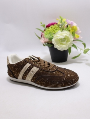 Buty sportowe damskie na płaskim (36-41) BO-902 BROWN