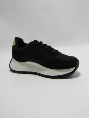 Buty sportowe damskie na płaskim (36-41) 6030 BLACK