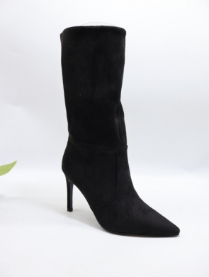 Kozaki damskie na szpilce (36-41) LS-256 BLACK