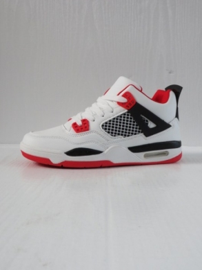 Buty sportowe damskie na płaskim (36-41) D660-C WHITE/RED