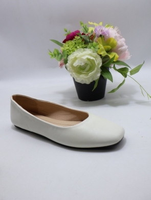 Baleriny damskie (37-42) 3543-2 WHITE
