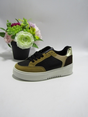 Buty sportowe damskie na płaskim (36-41) 9088 BLACK