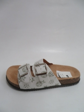 Klapki damskie na płaskim (36-41) CB2127-3 WHITE