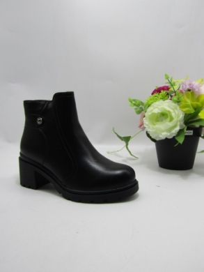 Botki damskie ocieplane na obcasie (36-41) S99-3 BLACK