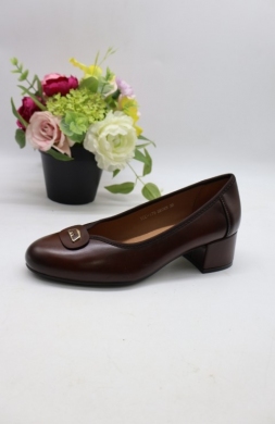Czółenki damskie na obcasie (36-41) YCC-179 BROWN