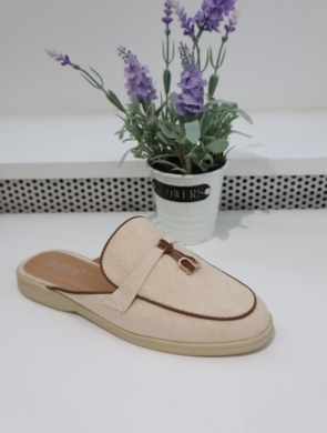 Klapki damskie na płaskim (36-41) G503 BEIGE