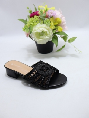 Klapki damskie na obcasie (36-41) BL466 BLACK