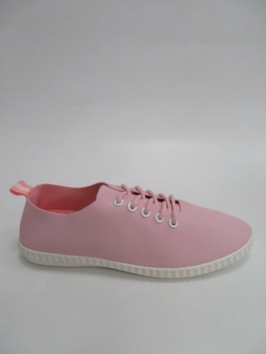 Tenisówki damskie na płaskim (36-41) HT42 PINK/WHITE