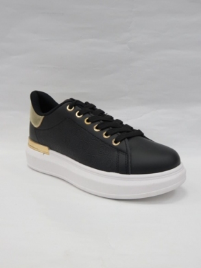 Buty sportowe damskie na płaskim (36-41) 0065-1 BLACK