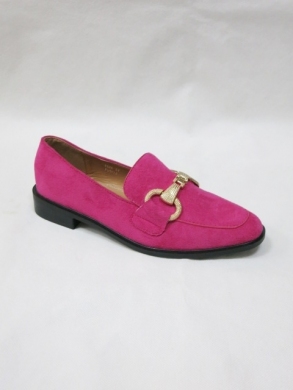 Mokasyny damskie na płaskim (36-41) T545 FUCHSIA
