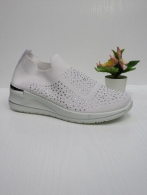 Buty sportowe damskie na koturnie (36-41) W016 WHITE