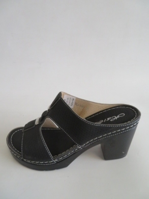 Klapki damskie na obcasie (36-41) 61685 black