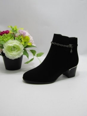 Botki damskie ocieplane na obcasie (36-41) DX2327 BLACK