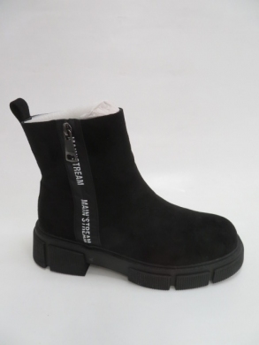 Botki damskie jesienne na płaskim (36-41) A730 BLACK