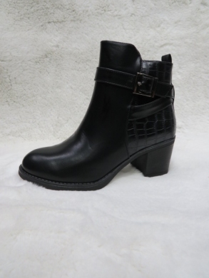 Botki damskie ocieplane na obcasie (36-41) 566-5 BLACK
