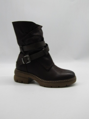 Botki damskie na płaskim (36-41) 7283 BROWN