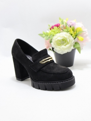 Półbuty damskie na obcasie (36-41) T2339 BLACK