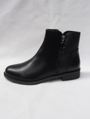 Botki damskie ocieplane na płaskim (36-41) MR-13 BLACK