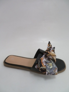 Klapki damskie na płaskim (36-41) 1816 BLACK
