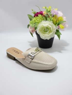 Klapki damskie na płaskim (36-41) 9716 BEIGE