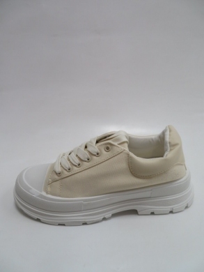 Trampki damskie na koturnie (36-41) 7SP 720-LS BEIGE