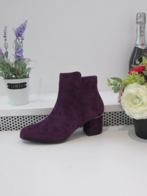 Botki damskie na obcasie (36-41) AA-14 PURPLE