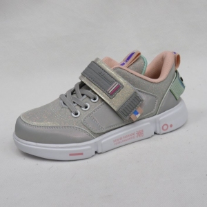 Buty sportowe dziewczęce (27-32) P807 GREY/PINK