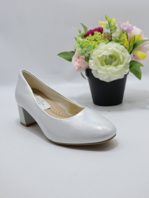 Czółenki damskie na obcasie (36-41) JMO1761 SILVER