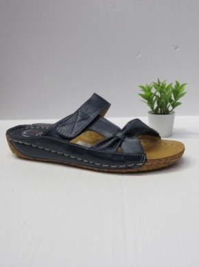 Klapki damskie na koturnie (36-43) 12699-1 NAVY