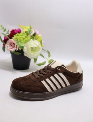Buty sportowe damskie na płaskim (36-41) A020 BROWN