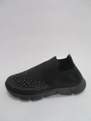 Buty sportowe damskie na płaskim (36-41) YF605 BLACK