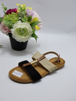 Sandały damskie na płaskim (36-41) RH17 BLACK