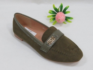 Mokasyny damskie na płaskim (36-41) 8030 GREEN