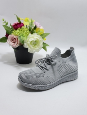 Buty sportowe damskie na płaskim (37-42) N1563 GREY