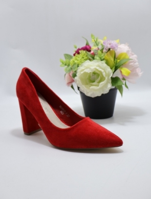 Czółenki damskie na obcasie (36-41) XHH2512-3 RED
