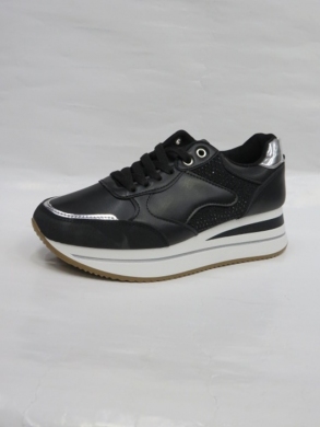 Buty sportowe damskie na płaskim (36-41) XY-179 BLACK